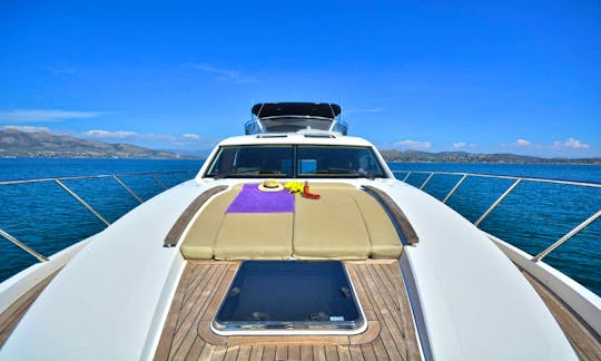Crewed Charter on M/Y Wave Master Sealine T60 Power Mega Yacht in Alimos, Greece