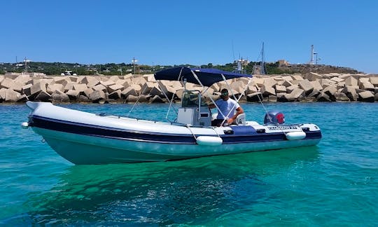 Rent 21' Clubman 21 Rigid Inflatable Boat in Santa Maria di Leuca, Puglia