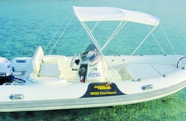 Rent 16' MV 500 Comfort Rigid Inflatable Boat in San Teodoro, Sardegna