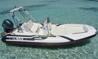 Rent 16' Zar 47 Rigid Inflatable Boat in San Teodoro, Sardegna