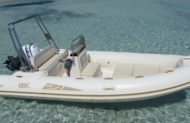 Rent 16' BSC 50 Rigid Inflatable Boat in San Teodoro, Sardegna