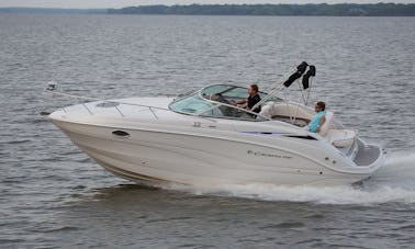 Bateau Crowline Cruiser de 26 pieds à Miami Beach. Capitaine et essence inclus !