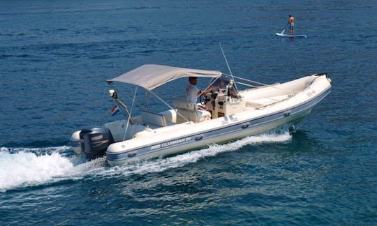 Rent 28' Joker Clubman 300hp Rigid Inflatable Boat in Hvar Town