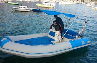 Rent 16' Zodiac Medline 50hp Rigid Inflatable Boat in Hvar, Croatia