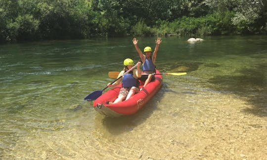 Safari en canoë rafting sur la rivière Cetina à Srijane, Split