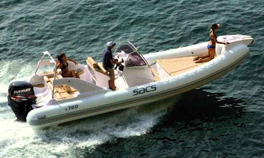 Rent 23' Sacs Ghost Rigid Inflatable Boat in Opatija, Croatia