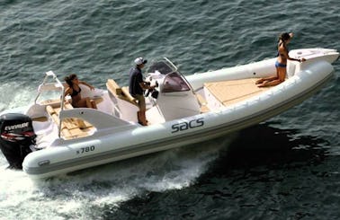 Rent 23' Sacs Ghost Rigid Inflatable Boat in Opatija, Croatia