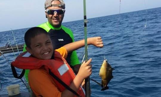 All aboard! Fishing in Durban, South Africa on Center Console