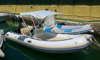 18' Inflatable Boat Rental In Gallipoli, Italy