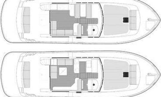 54ft Cantiere Estensi Maine 530 Cuddy Cabin/Walk Around Boat Rental in Syracuse, Italy