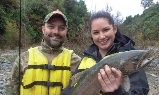 Guided Trout Fishing Tour  on Mohaka river in Te Haroto , New Zealand