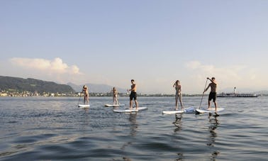 2 horas de viagem de stand up paddleboard em Lochau, Áustria