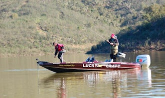 Bass Boat Fishing Charter for 3 Persons in Beja, Portugal