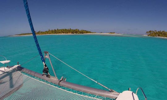 Sailing Charter 46' Bahia Cruising Catamaran In Fakarava, French Polynesia