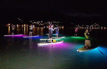NightSUP Guided Night Paddle boarding in Akaroa, New Zealand