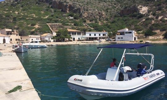 2008 Apex A20 Semi-rigid Inflatable Boat for Rent in Cala Sant Vicenç, Spain