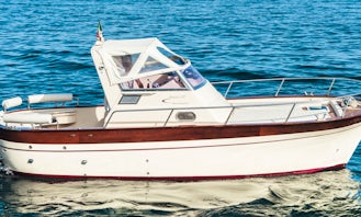 Jeranto 750 Semi Cabin Boat Rental in Massa Lubrense, Italy