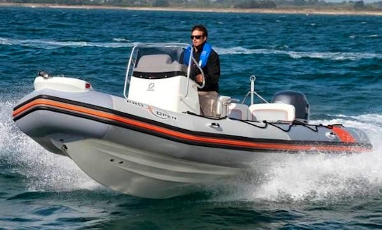 Rent 18' New Zodiac Pro Open Rigid Inflatable Boat In Hvar, Croatia