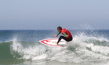 Cours de surf à Capbreton, France