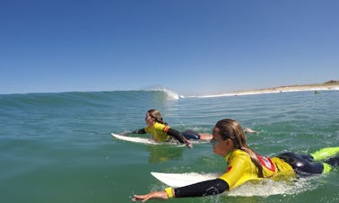 Cours de bodyboard à Capbreton, France