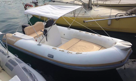Rent 18' Conarg Rigid Inflatable Boat In Porto Santo Stefano, Italy