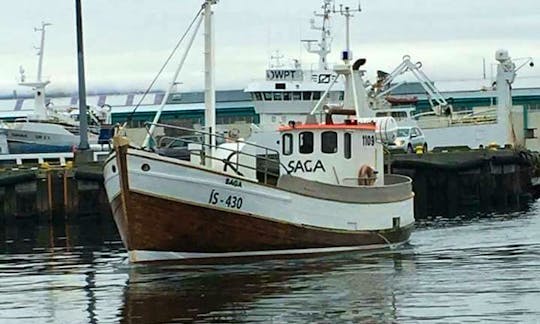 Fun Boat Tours on 40ft "Saga" Fishing Boat with Captain Snorri