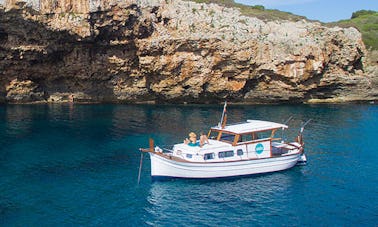 Charter 34ft Binifabini Menorquin Traditional Boat, Spain