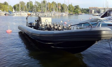 Charter a Rigid Inflatable Boat in Stockholm, Sweden