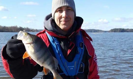 Exciting Fishing Trip with p to 10 of your angling friends in Lohja, Finland