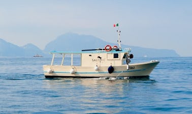 Enjoy Fishing in Sorrento, Italy on 39' Trawler