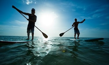 Aproveite o stand up paddle boarding em Aix-les-Bains, Auvergne-Rhône-Alpes