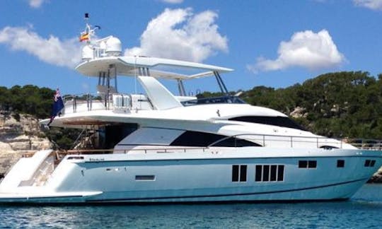 Charter 74' Fairline Squadrom Power Mega Yacht in Sorrento,Italy