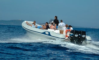 Enjoy Sightseeing in Castiadas, Sardegna on Rigid Inflatable Boat