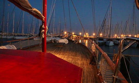 Charter a 80' Sailing Yacht for 12 Person for overnight or 45 day cruise  in Larnaca, Cyprus