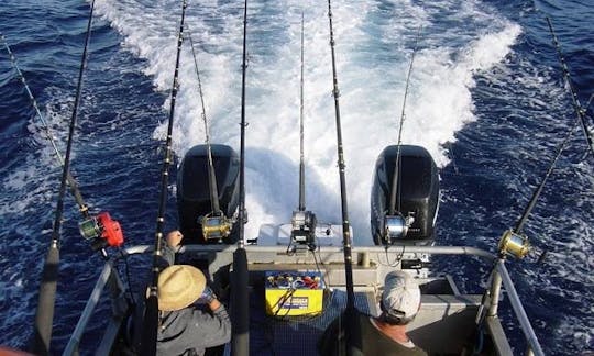 Enjoy Fishing in Ahipara, Northland on 30' Cuddy Cabin