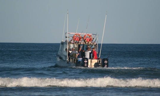 Enjoy Fishing in Ahipara, Northland on 30' Cuddy Cabin