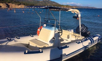 Rent 23' North Star Rigid Inflatable Boat in Teulada, Sardegna