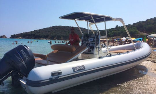 Rent 25' BSC 45 Sea Water Smeralda Rigid Inflatable Boat in Teulada, Sardegna