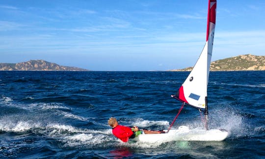 Rent O'pen Bic Sailing Dinghy in Porto Pollo, Sardegna