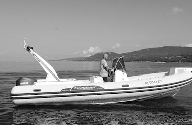Rent 21' Semi-rigid Capelli 625 Rigid Inflatable Boat in Propriano, France