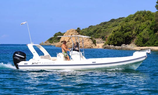 Rent 25' Semi-rigid Capelli 770 Rigid Inflatable Boat in Propriano, France