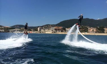 Flyboarding in Cavalaire-sur-Mer, France