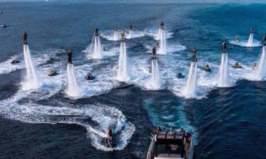 Flyboarding in Cavalaire-sur-Mer, France