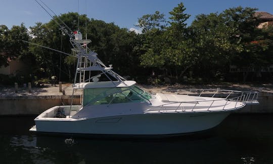 Cabo 44ft boat at Cozumel Puerto Aventuras