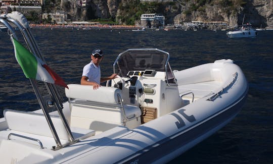 Dinghy rental in Positano for cruising the Amalfi Coast