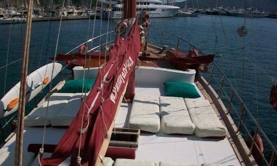 Charter 79'/ 24 metros, mar Mediterrâneo, Gulet Aegean em Marmaris, Turquia