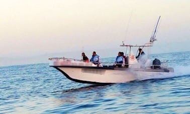 Profitez de la pêche à Mossel Bay, au Cap occidental, sur le catamaran à moteur Sharky