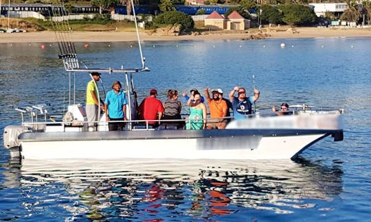 Enjoy Fishing in Mossel Bay, Western Cape on Sharky Power Catamaran