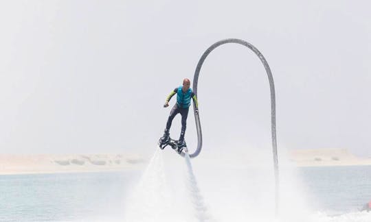 Enjoy a half-hour beginner’s lesson and fly with a flyboard In Dubai. Learn the basics from a professional instructor and experience the thrills of