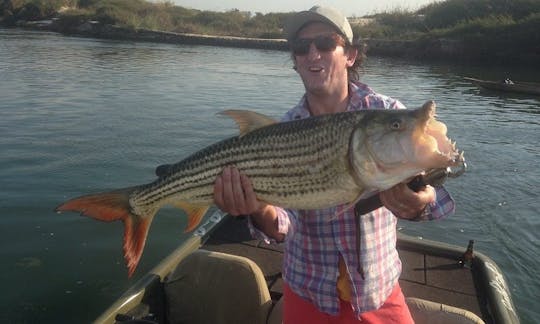 Enjoy Fishing in Western Province, Zambia on Jon Boat